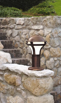 LOGGIA - Metal bollard light by Aldo Bernardi - view 3